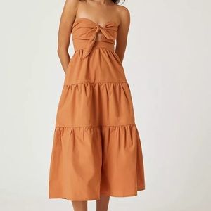 Anthropologie Blue Tassel Dress